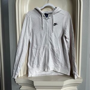 Nike Womens Size Small Full Zip Front Hoodie Sweatshirt Speckled With Pockets